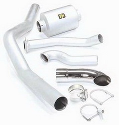 BD Diesel 1047350 Aluminized Catback Exhaust Kit  4 in.  
