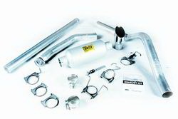 BD Diesel 1047380 Aluminized Complete Exhaust Kit  4 in.  