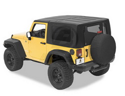 Bestop 41610-01 Jeep Hard Top Black 2 pc. w/o Upper Doors 