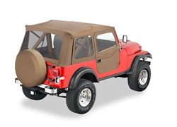 Bestop 51598-04 Supertop Soft Top Tan w/2 pc. Soft Doors w/Paddle Handles and Door Strikers 