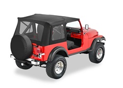 Bestop 51599-01 Supertop Soft Top Black w/o Doors Use w/Factory Steel Full Doors 