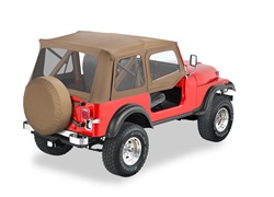 Bestop 51600-37 Supertop Soft Top Spice w/Steel Half Doors Incl. Fabric Covered Upper Door Frames 