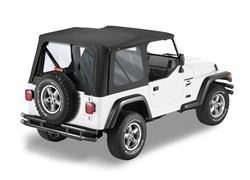 Bestop 79122-01 Sailcloth Replace-A-Top Black w/o Half Door Skins 