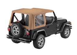 Bestop 79122-37 Sailcloth Replace-A-Top Spice w/o Half Door Skins 