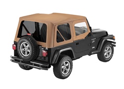 Bestop 79123-37 Sailcloth Replace-A-Top Spice w/Tinted Side/Rear and Untinted Half Door Skins 
