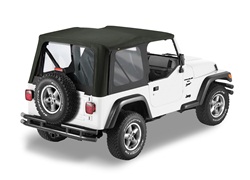 Bestop 79125-36 Sailcloth Replace-A-Top Khaki Diamond w/o Half Door Skins 