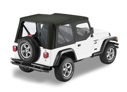 Bestop 79128-35 Sailcloth Replace-A-Top Black Diamond w/Half Door Skins 