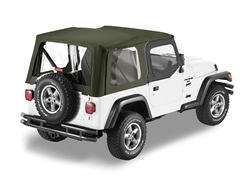 Bestop 79128-36 Sailcloth Replace-A-Top Khaki Diamond w/Half Door Skins 