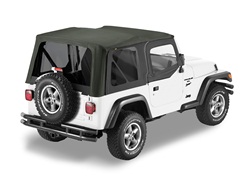 Bestop 79129-35 Sailcloth Replace-A-Top Black Diamond w/Tinted Side/Rear and Untinted Half Door Skins 
