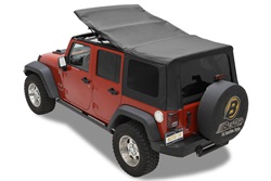 Bestop 79137-35 Sailcloth Replace-A-Top Black Diamond w/Tinted Side And Rear Windows w/o Half Door Skins 