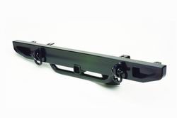 Body Armor CJ-1021 Front Base Bumper 50in. Black w/Shackle Mount And 2 in. Receiver Tube 