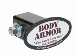 Body Armor 3207 Receiver Cover Fits 2in. Receiver Hitch w/Body Armor Logo 