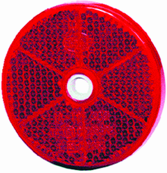 Hella 002014031 2014 Reflex Reflector 60mm Dia. Round Red Lens ECE Approved 