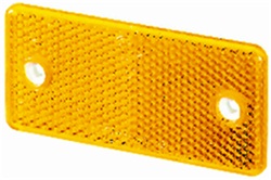 Hella 003326011 3326 Reflex Reflector Rectangle Amber Lens ECE Approved 