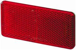 Hella 003326931 3326 Reflex Reflector Rectangle Red Lens w/Adhesive ECE Approved 2 Per Package 
