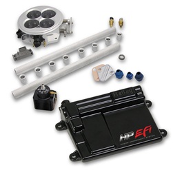Holley Performance 550-501 HP EFI Universal Retrofit Multi-Point Fuel Injection Kit 2000 cfm Incl. Injector Bungs/Fuel Rails/Wiring/ECU/Sensors/Throttle Body For 4500 Carb Style Intake Manifold 