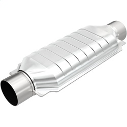 MagnaFlow 49 State Converter 95509 95500 Series Large Oval OBDII Compliant Universal Catalytic Converter 3 in. In/Out 15.5in. Body/19.5in. Overall Length 7in. Wide 49 State 