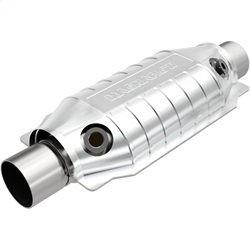 MagnaFlow 49 State Converter 99066HM 99000 Series Universal Catalytic Converter Heavy Metal Loaded Dual O2 2.5 in. In/Out Center/Center Oval L-12 in. W-6.5 in. Overall L-16 in. 49 State 