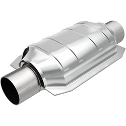 MagnaFlow 49 State Converter 99134HM 99000 Series Universal Catalytic Converter Heavy Metal Loaded 2 in. In/Out Center/Center Oval L-9 in. W-6.5 in. Overall L-13 in. 49 State 