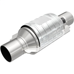 MagnaFlow 49 State Converter 99234HM 99000 Series Universal Catalytic Converter Heavy Metal Loaded 2 in. Inlet/Outlet Center/Center Round L-9 in. W-5.125 in. Overall Length 13 in. 49 State 