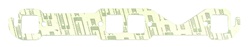 Mr. Gasket 150D Exhaust Gasket Set Large Square Race Port Port Dimensions W-1.50 in. x H-1.65 in. 