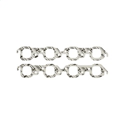 Mr. Gasket 153 Exhaust Gasket Set Square Port Stock Cast Iron Heads Port Dimensions W-1.85 in. x H-1.90 in. Gen IV/V/VI 