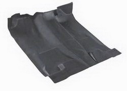 Nifty 938701 Pro-Line Molded Vinyl Floor Covering w/Floor Shifter Covers Entire Vehicle Floor Area Black Front And Rear 
