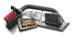 Superchips 487514 Trail Jammer TDX Programmer Performance Kit Incl. TrailDash Tuner Custom Cold Air Intake Dash Mount 62mm Throttle Body 