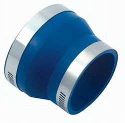 Spectre Performance 9766 Air Intake Reducer Coupler Blue Connects 4 in. Dia. Intake Tube To 3 in. Dia. Components Incl. Rubber Coupler/2 Clamps 