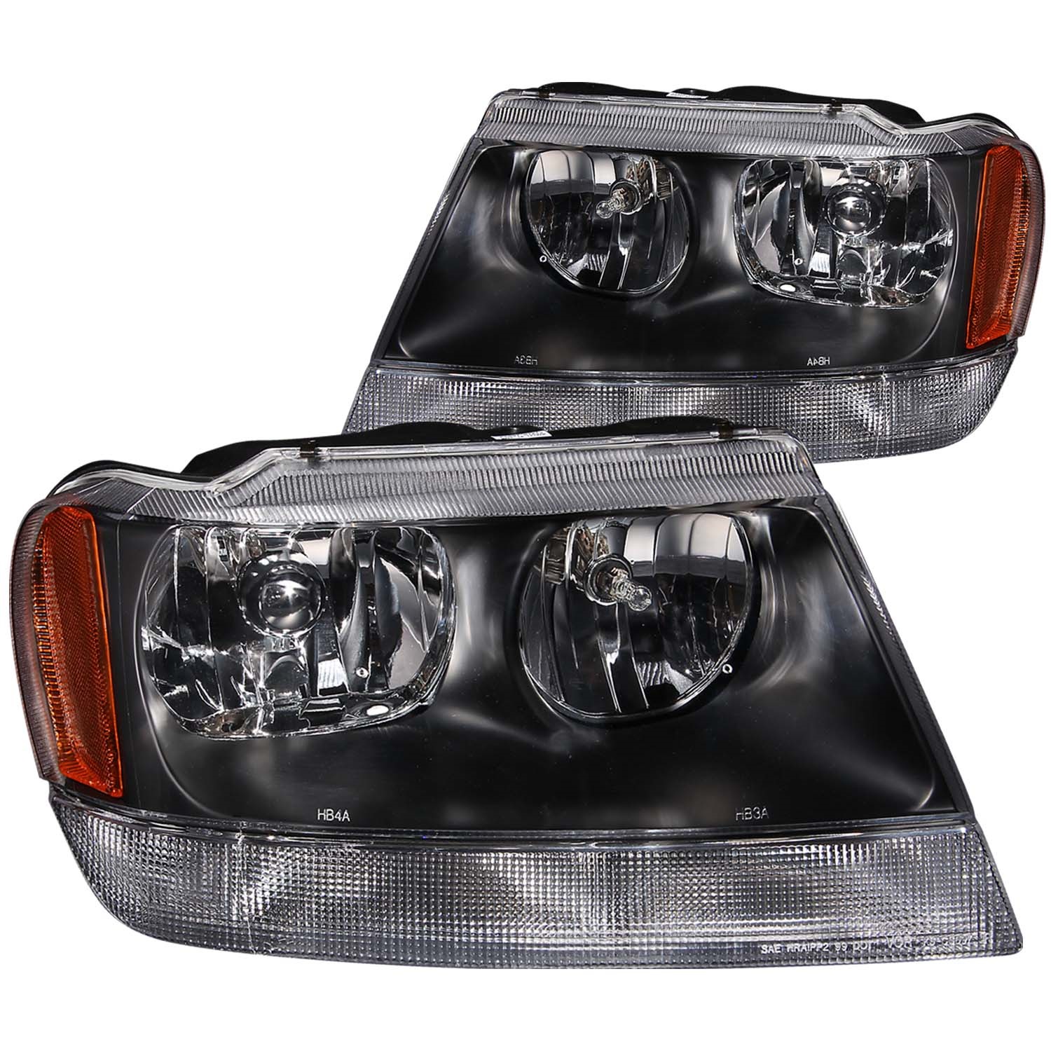 Anzo USA Anzo USA 111042 Crystal Headlight Set Fits 99-04 Grand Cherokee (WJ)