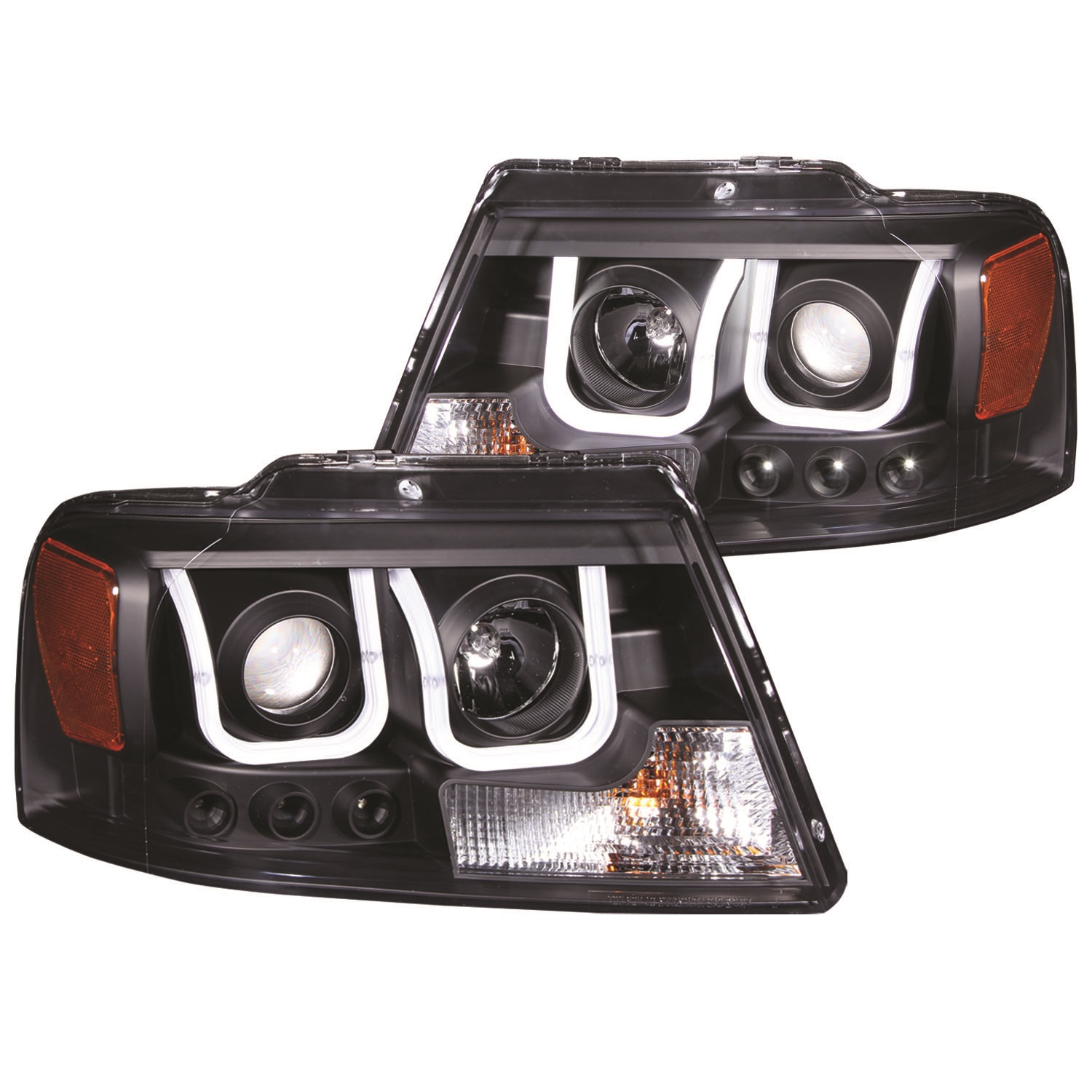 Anzo USA Anzo USA 111288 Projector Headlight Set Fits 04-08 F-150