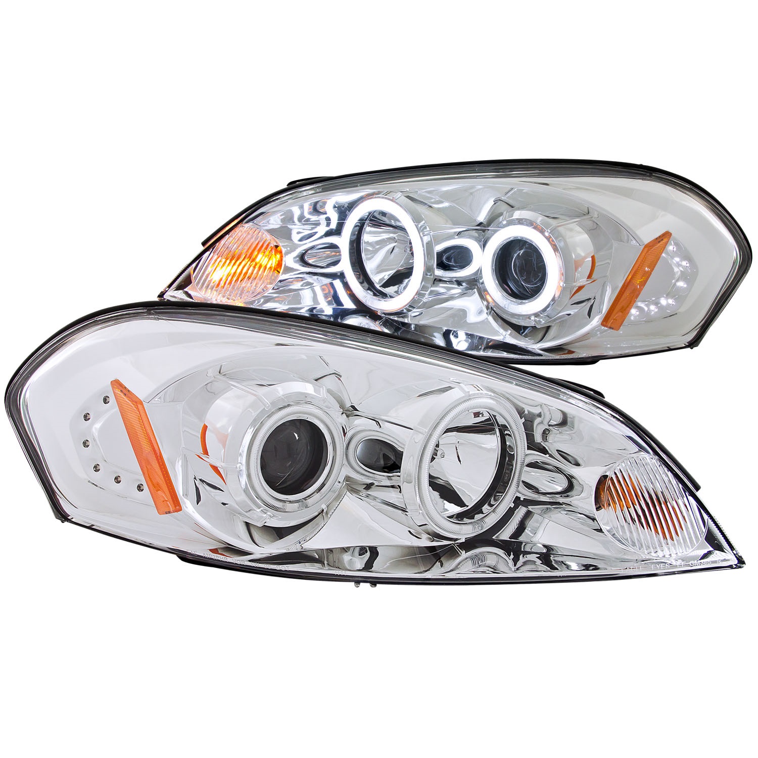 Anzo USA Anzo USA 121237 Projector Headlight Set; w/Halo Fits 06-11 Impala Monte Carlo