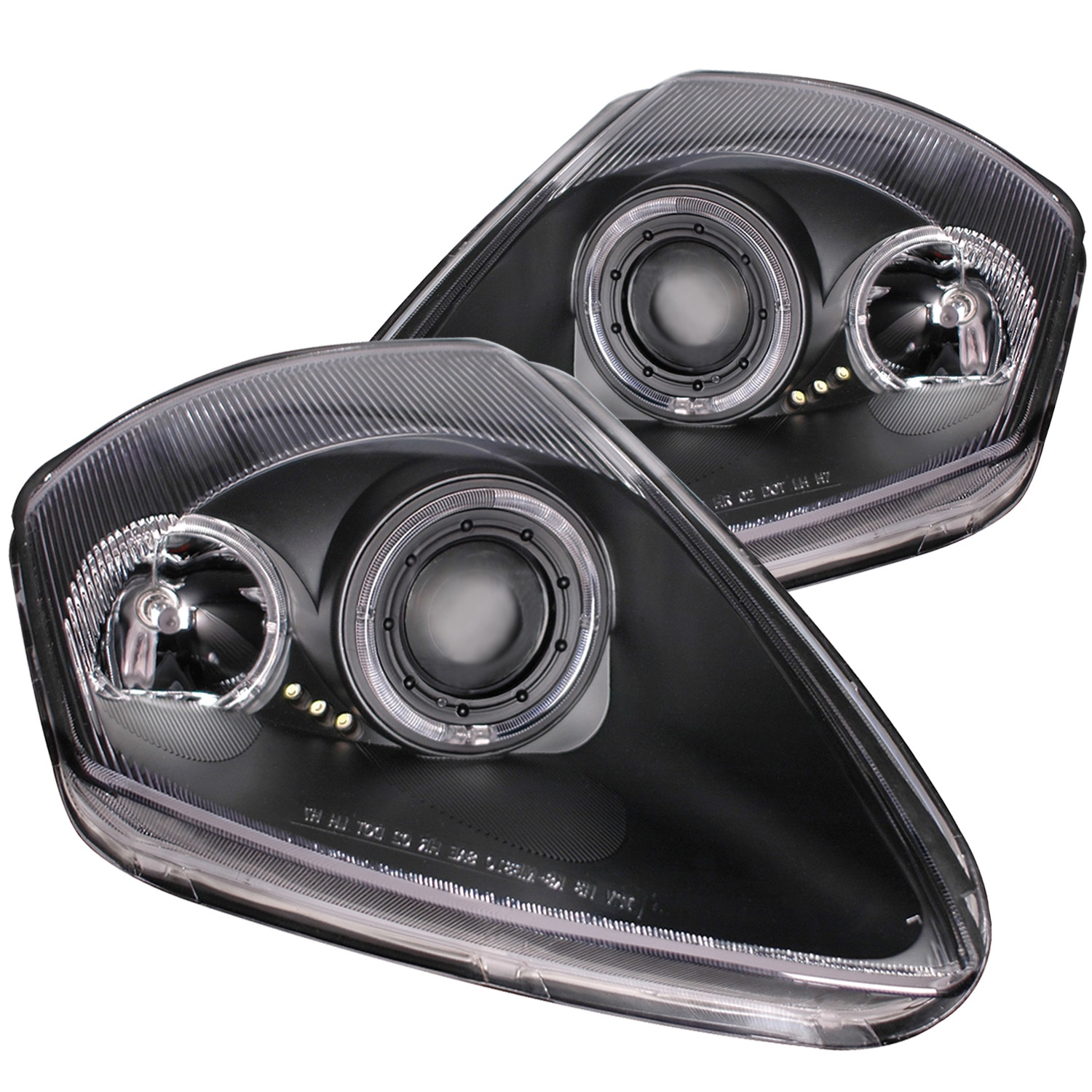 Anzo USA Anzo USA 121332 Projector Headlight Set; w/Halo Fits 00-05 Eclipse
