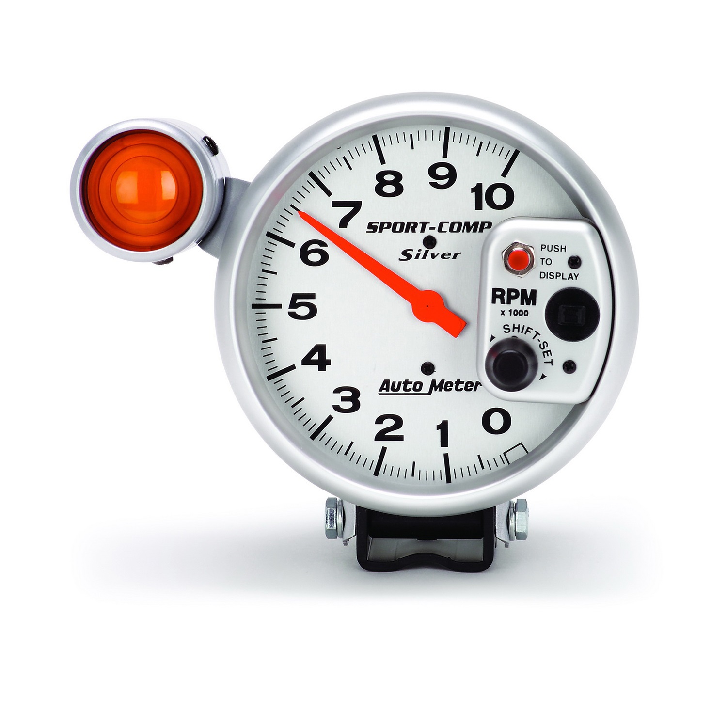 Auto Meter Auto Meter 3911 Sport-Comp Silver; Shift-Lite Tachometer