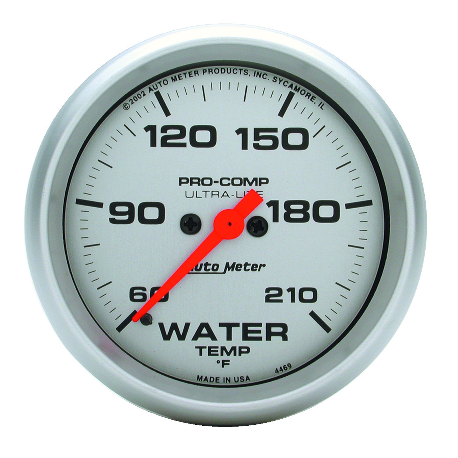 Auto Meter Auto Meter 4469 Ultra-Lite; Water Temperature Gauge