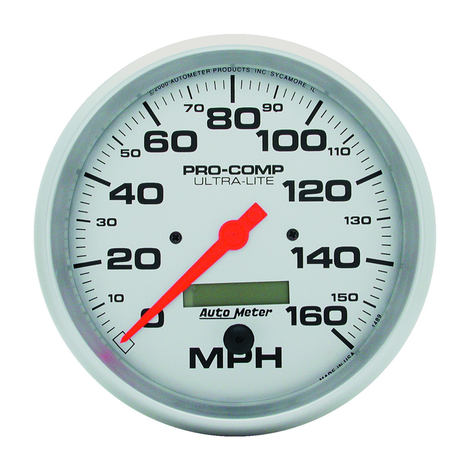 Auto Meter Auto Meter 4489 Ultra-Lite; In-Dash Electric Speedometer