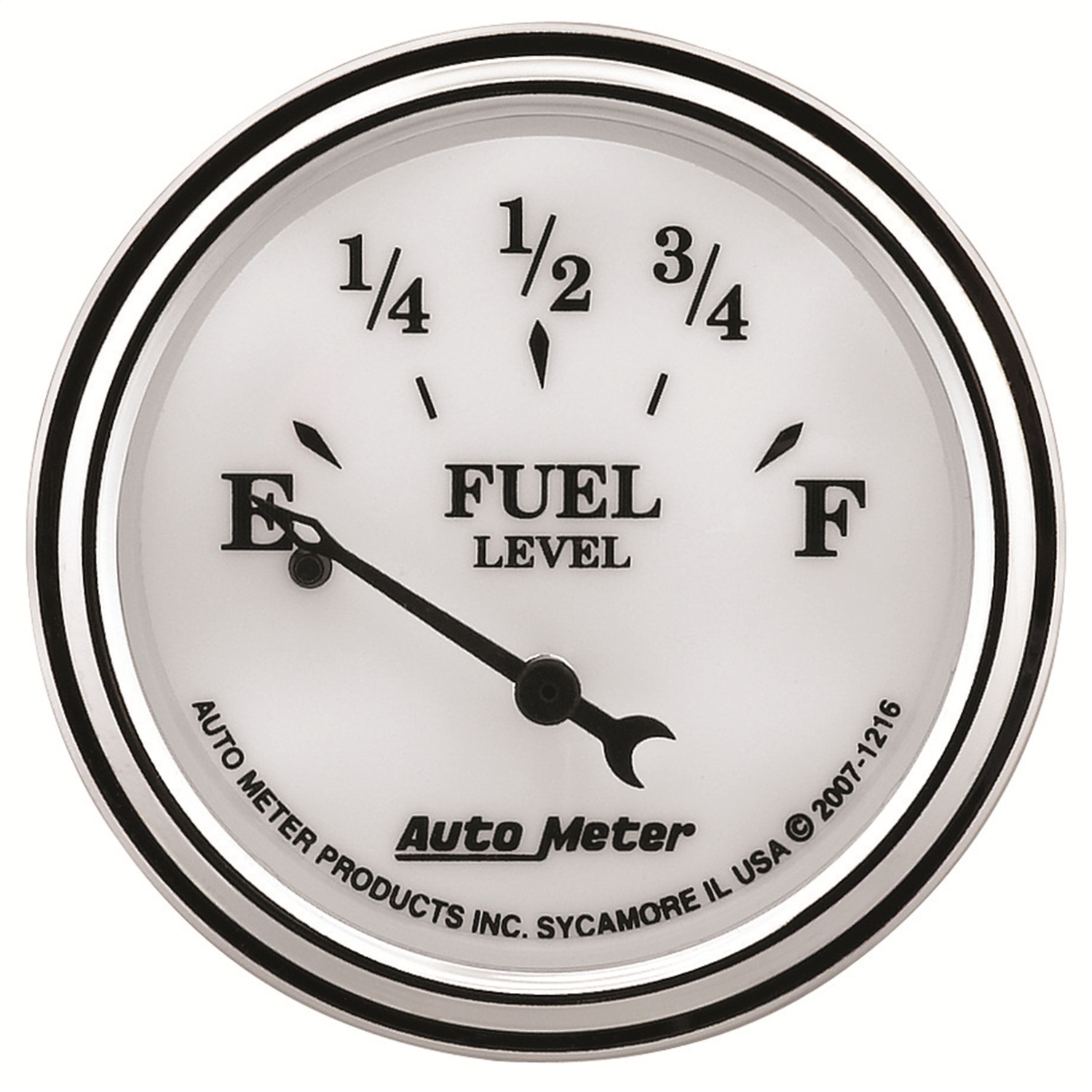 Auto Meter Auto Meter 1216 Old Tyme White II; Fuel Level Gauge