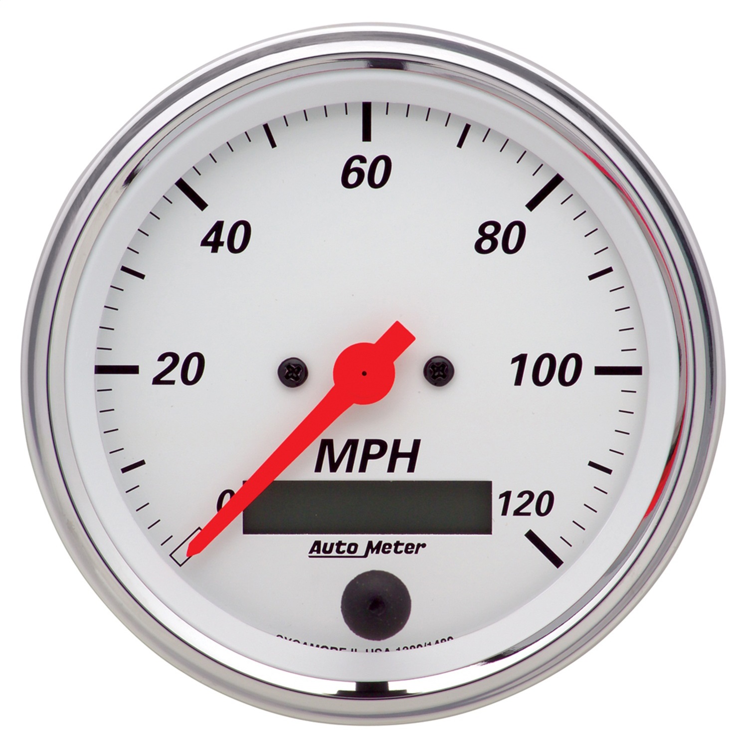 Auto Meter Auto Meter 1380 Arctic White; Electric Programmable Speedometer