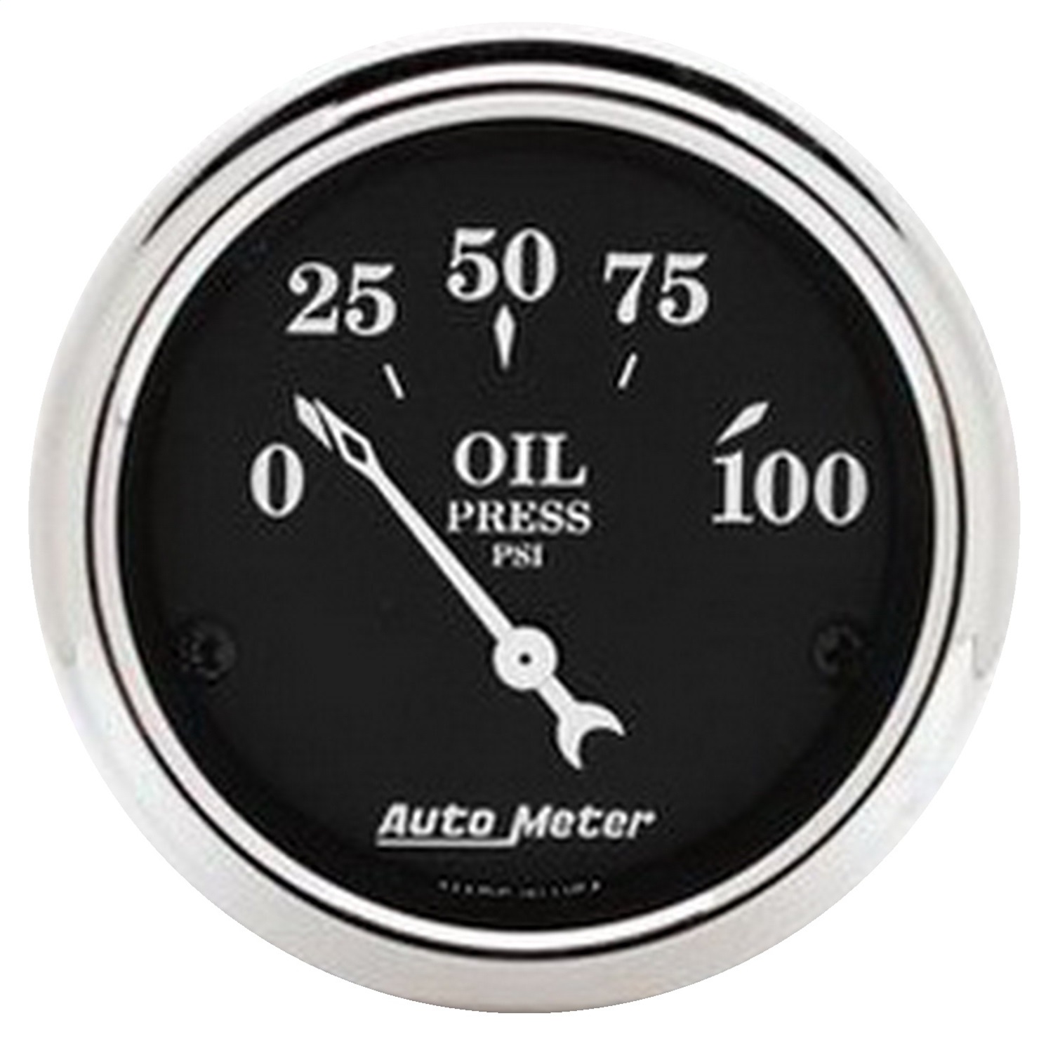 Auto Meter Auto Meter 1727 Old Tyme Black; Oil Pressure Gauge