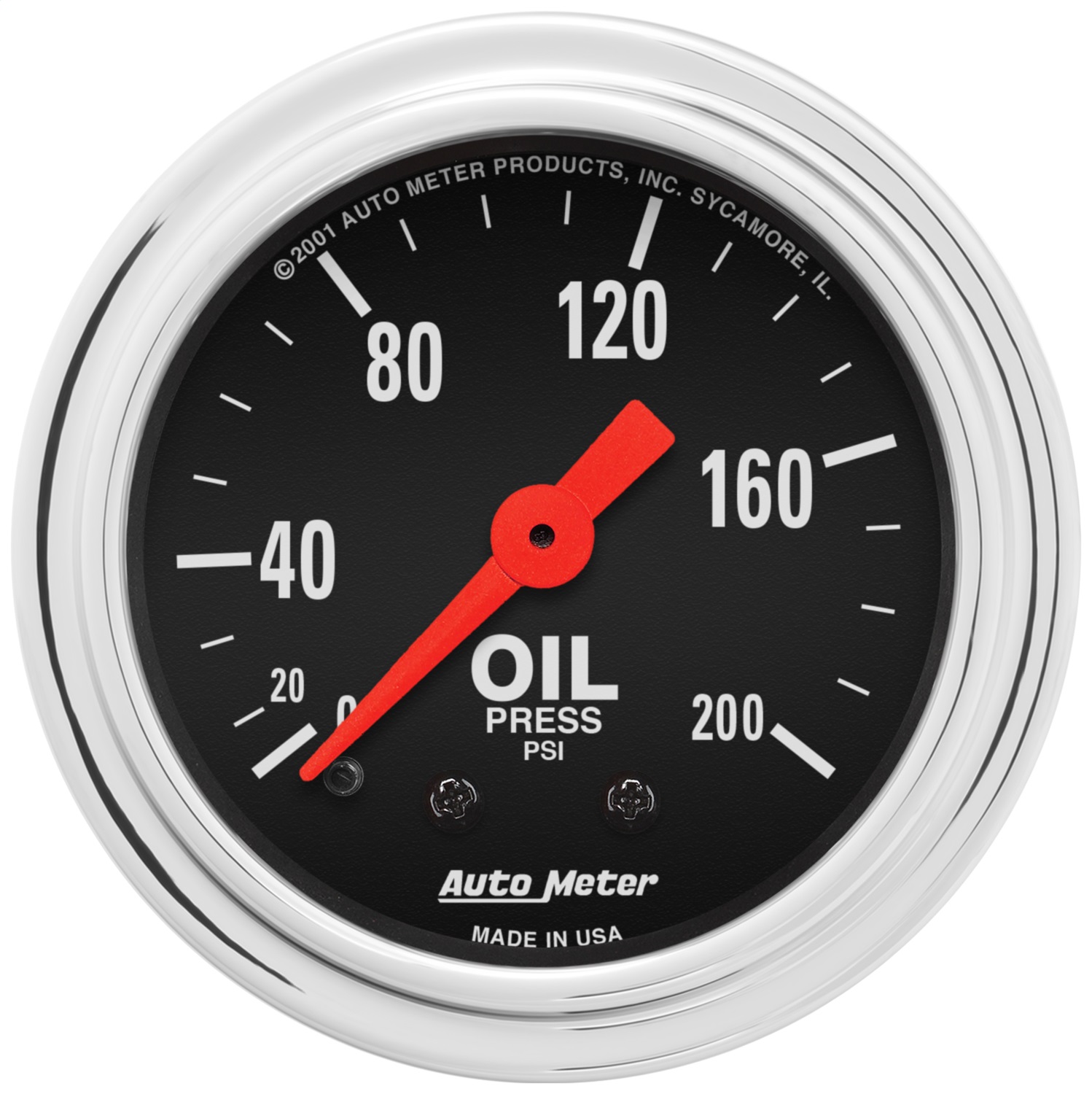 Auto Meter Auto Meter 2422 Traditional Chrome Mechanical Oil Pressure Gauge