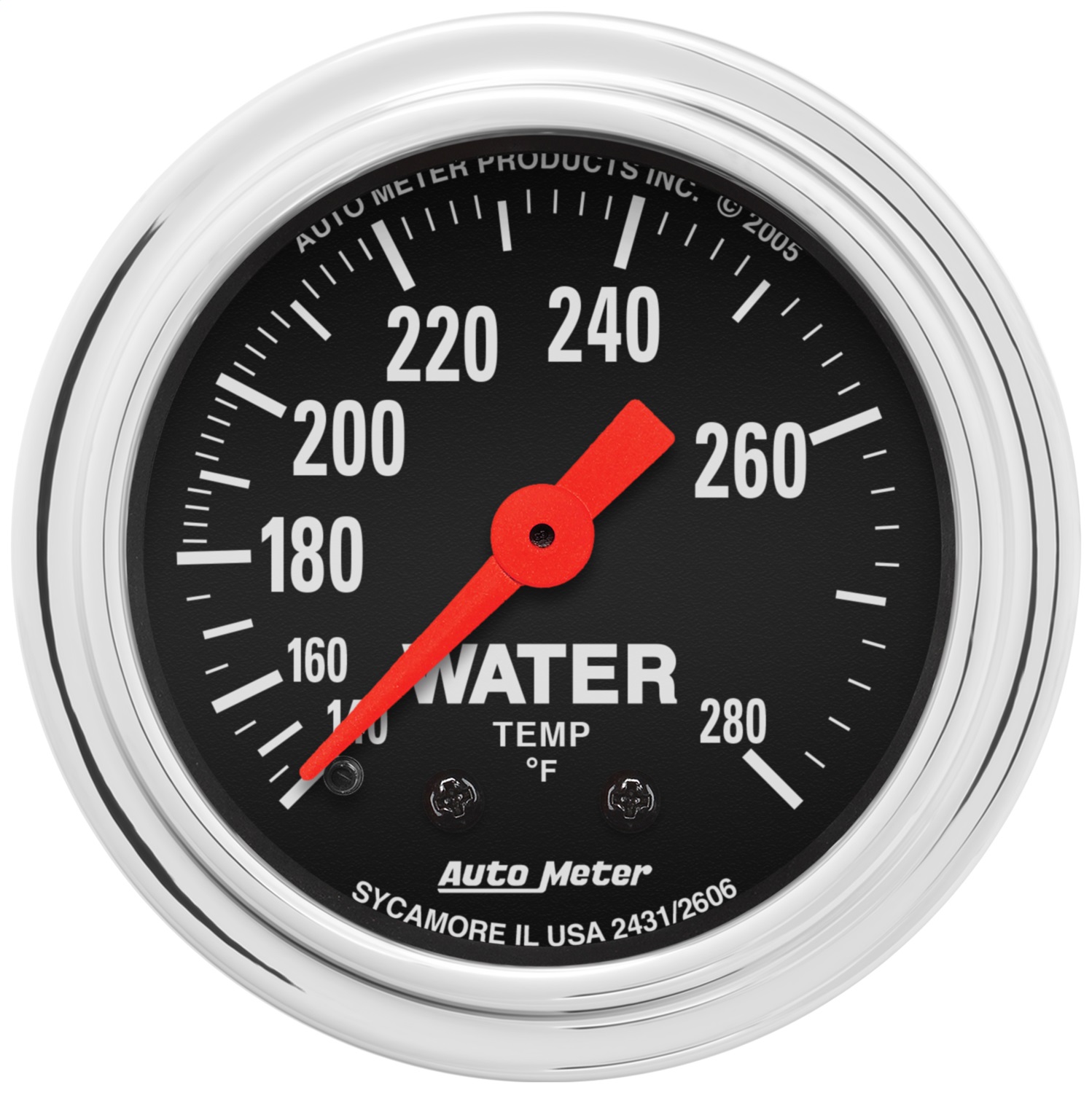 Auto Meter Auto Meter 2431 Traditional Chrome Mechanical Water Temperature Gauge