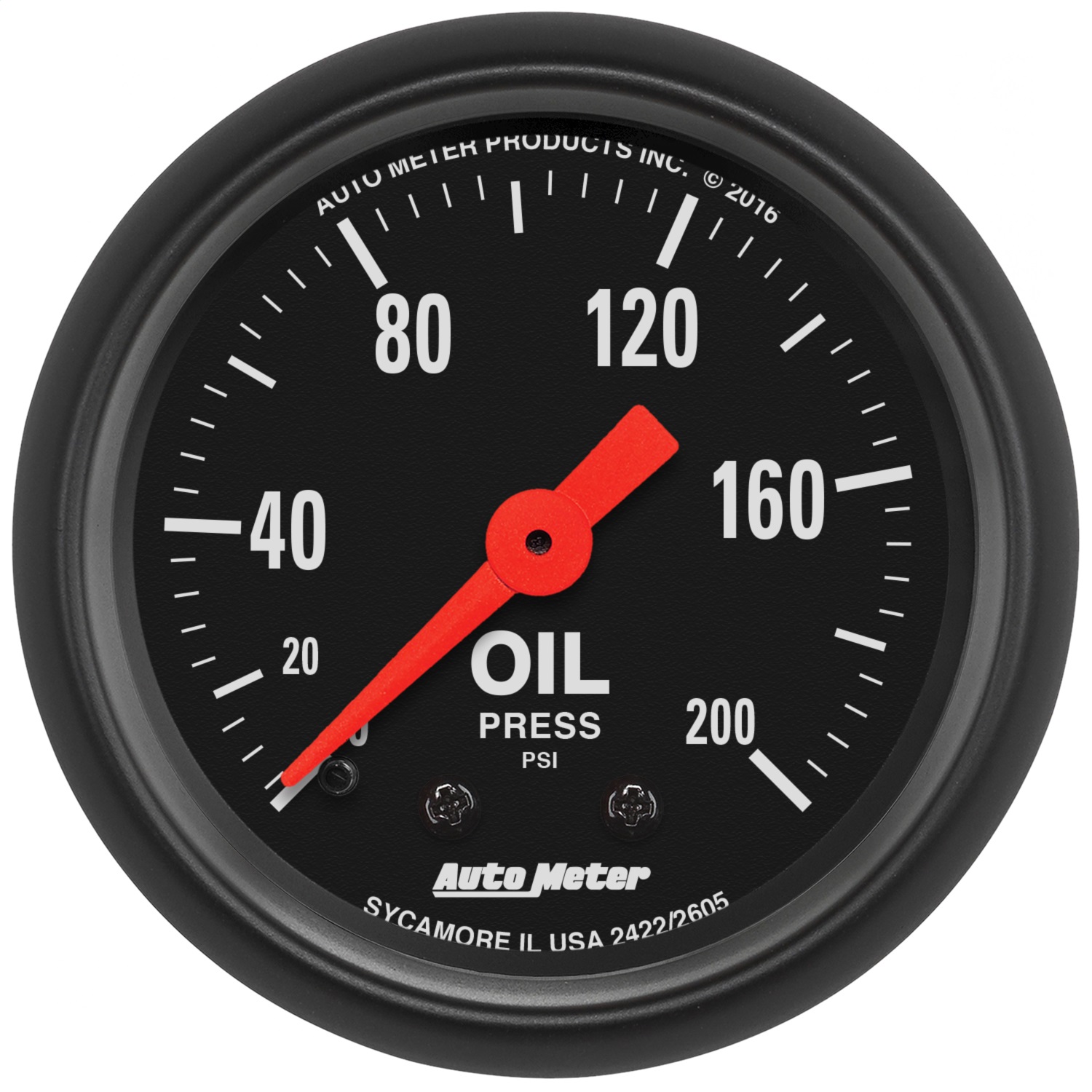 Auto Meter Auto Meter 2605 Z-Series; Mechanical Oil Pressure Gauge