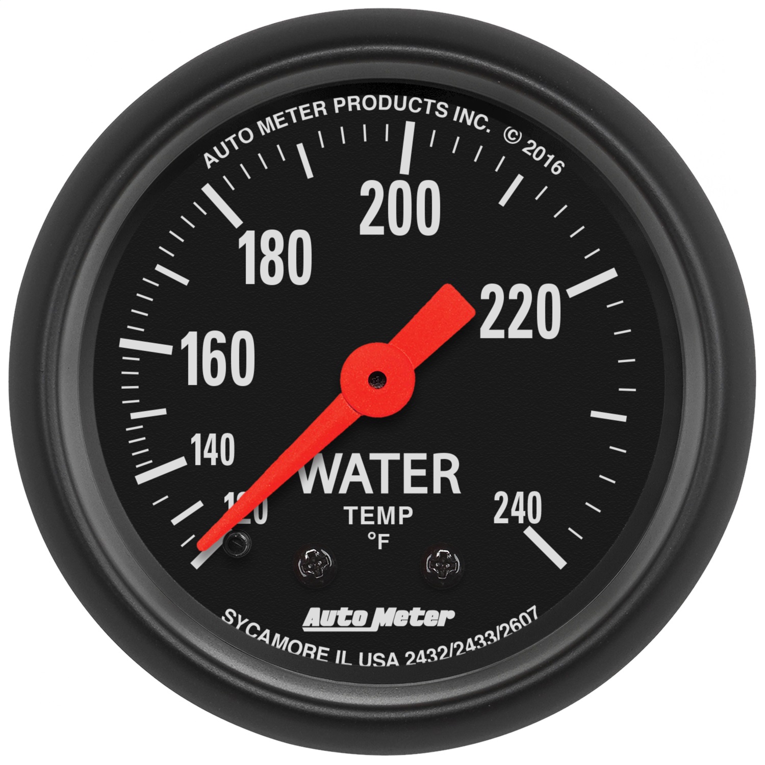 Auto Meter Auto Meter 2607 Z-Series; Mechanical Water Temperature Gauge