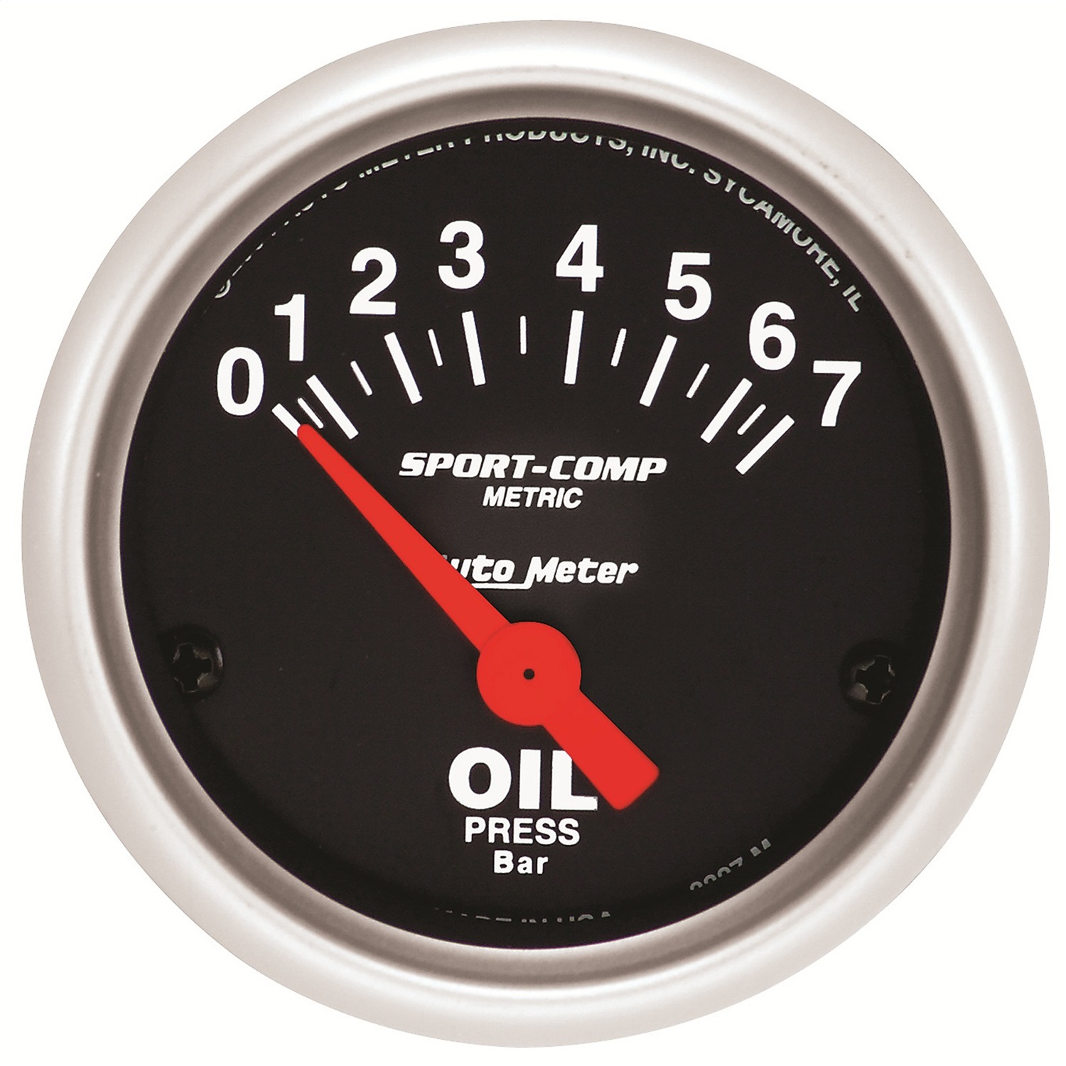 Auto Meter Auto Meter 3327-M Sport-Comp; Electric Metric Oil Pressure Gauge