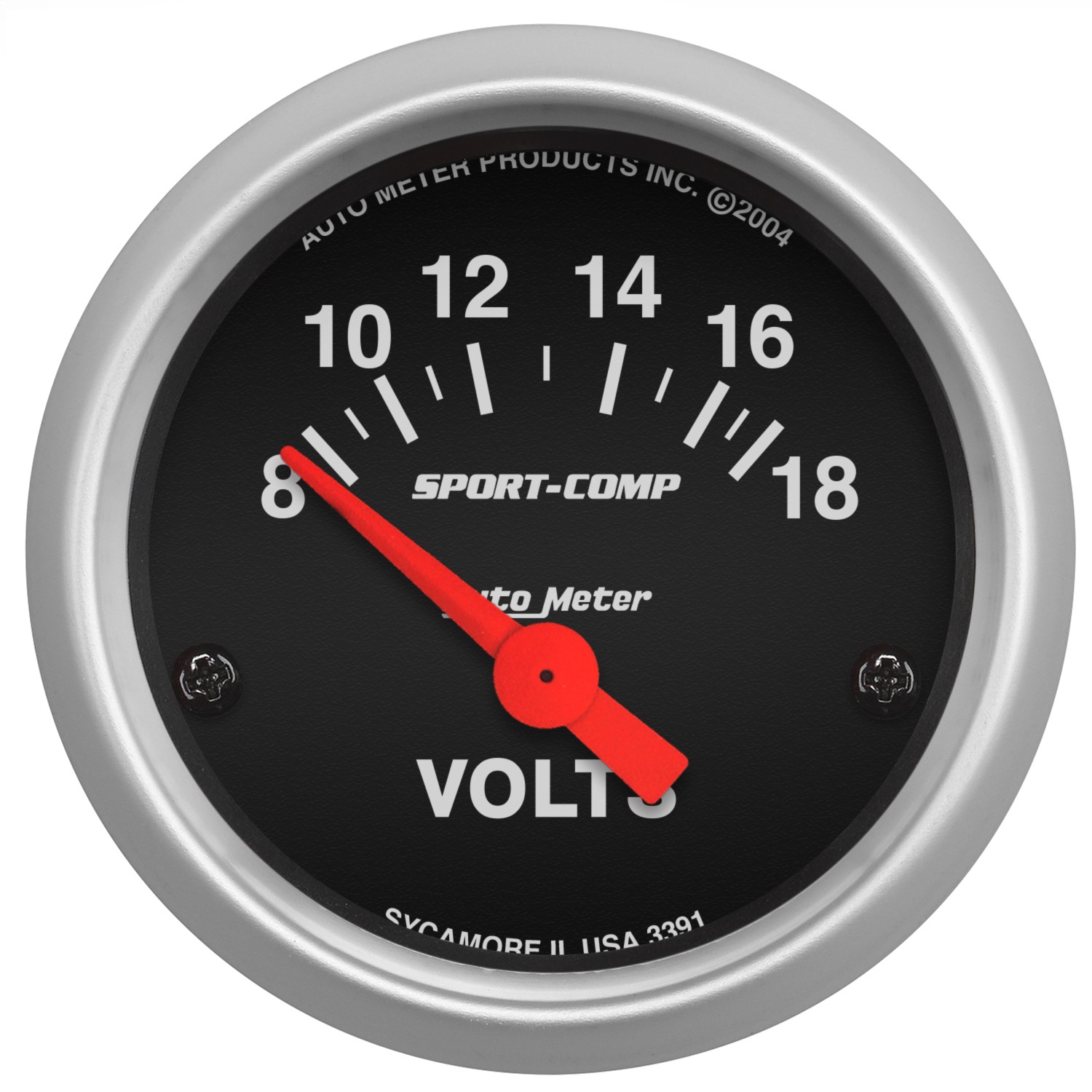 Auto Meter Auto Meter 3391 Sport-Comp; Electric Voltmeter Gauge