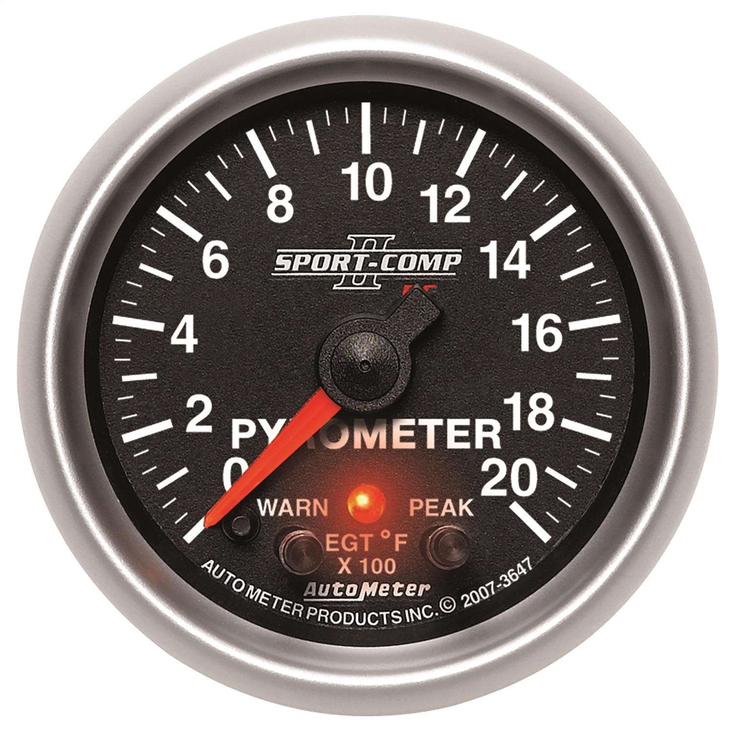 Auto Meter Auto Meter 3647 Sport-Comp PC; Pyrometer Gauge