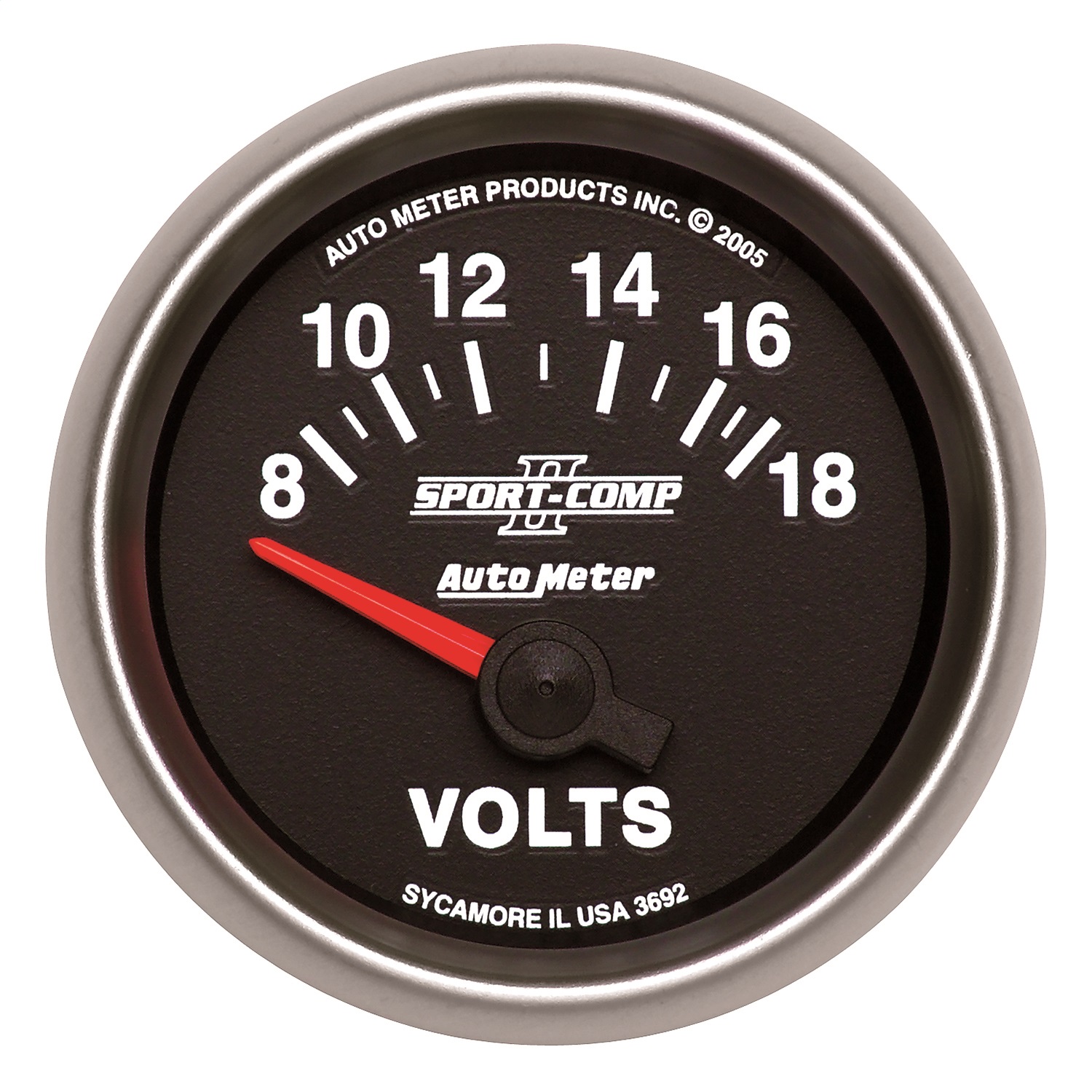 Auto Meter Auto Meter 3692 Sport-Comp II; Electric Voltmeter Gauge