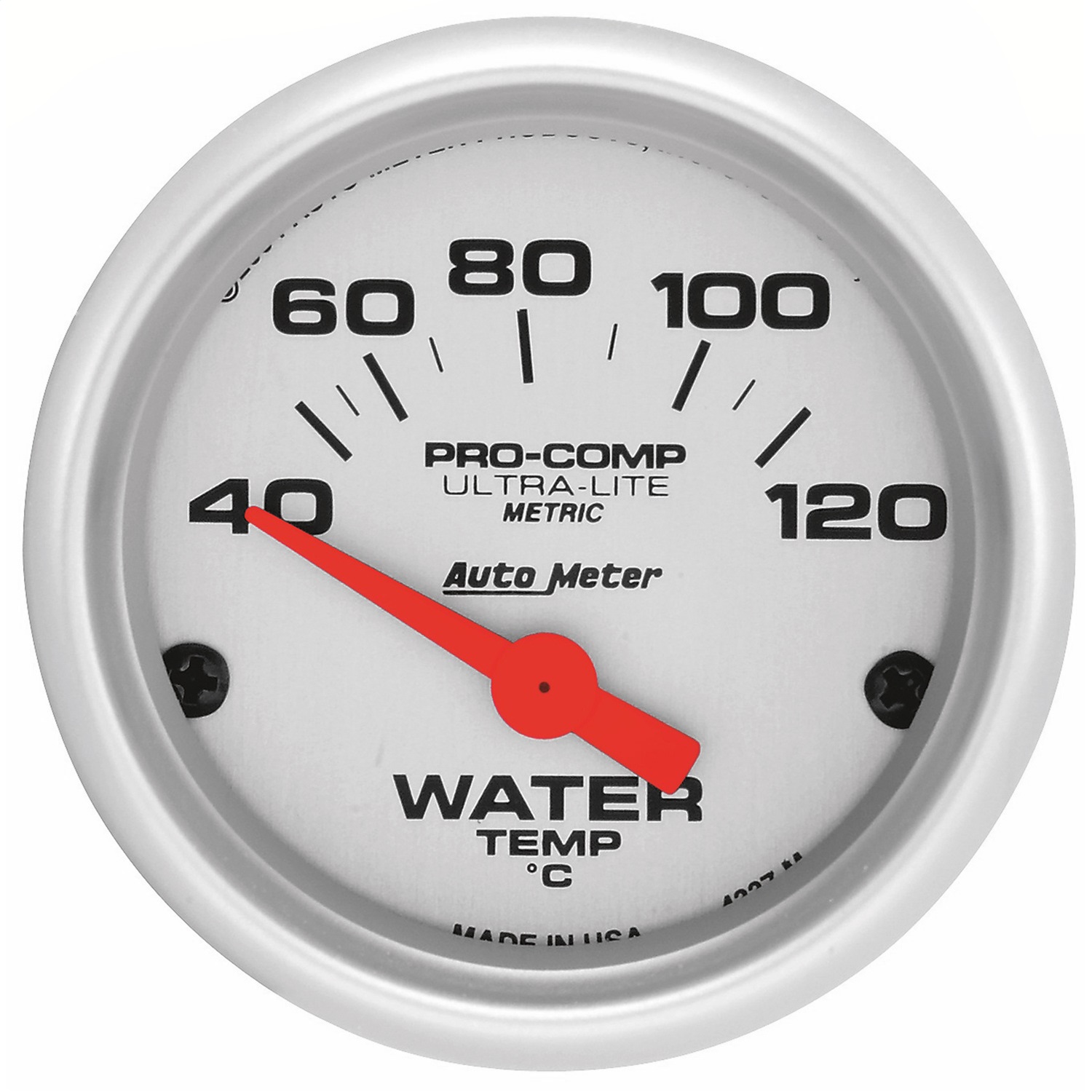 Auto Meter Auto Meter 4337-M Ultra-Lite; Electric Water Temperature Gauge