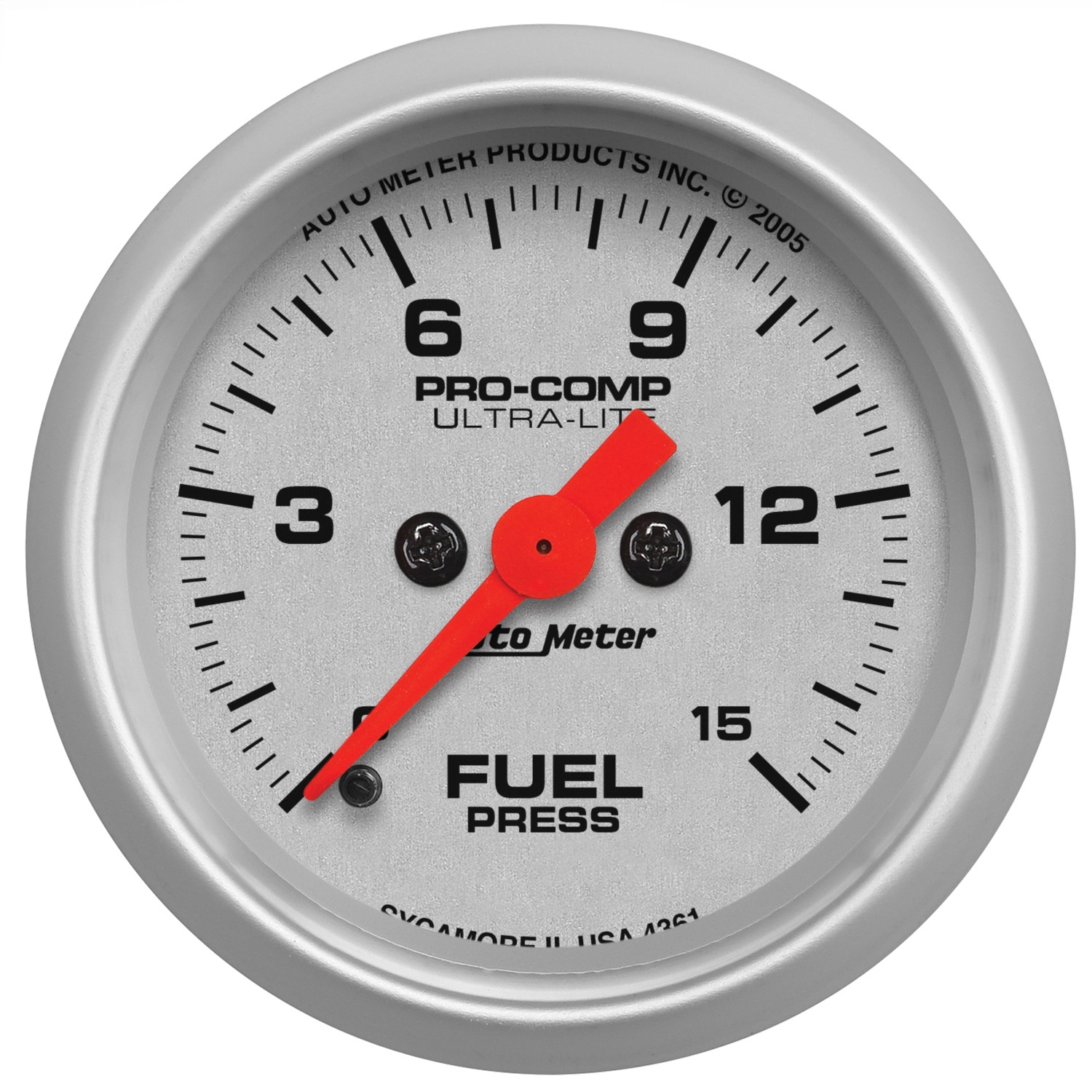 Auto Meter Auto Meter 4361 Ultra-Lite; Electric Fuel Pressure Gauge