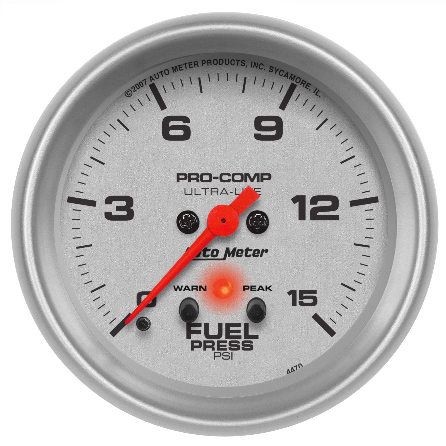 Auto Meter Auto Meter 4470 Ultra-Lite; Electric Fuel Pressure Gauge